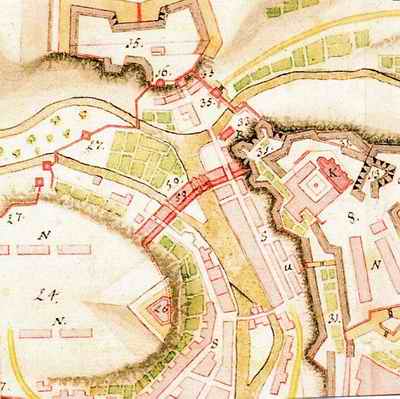 Extrait plan de la fameuse forteresse